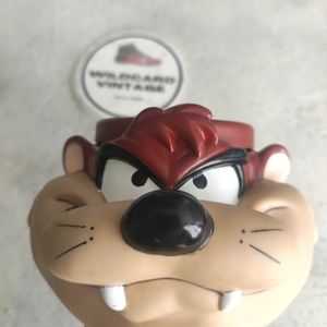 Taz Tasmanian Devil Plastic Cup Mug Cartoon From 1992 Warner Bros. Looney Tunes